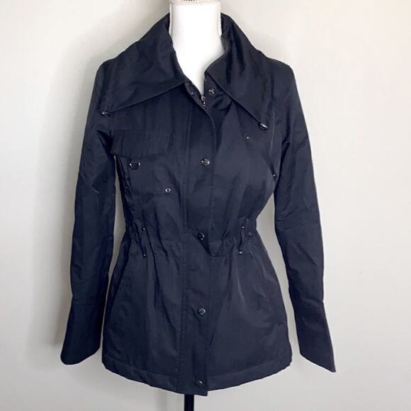Gallery Petite S Water Resistant Mid Weight Jacket Black Rain Jacket. - Picture 2 of 16